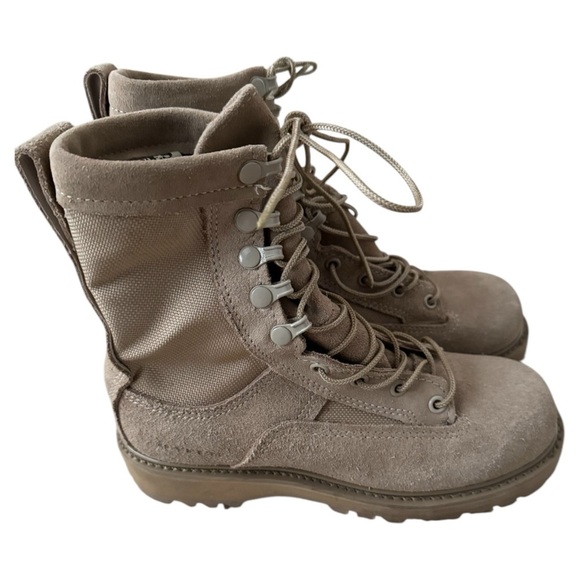 BATES Men Combat Military Desert Coyote Tan Boots-Size 10 in Heel/Toe-Size 4 N - Picture 1 of 12